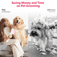 thumbnail image 6 of Pet Grooming Vacuum, Dog Hair Vacuum Groomer 99% Pet Hair, Strong Suction Dog Vacuum for Shedding Grooming, Multi-functional Pet Grooming Kits for Dogs, Cats & More, 6 of 7
