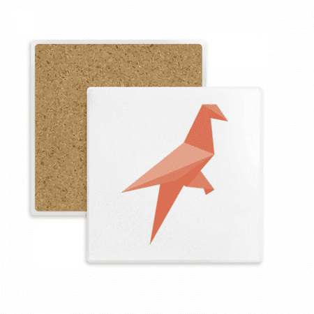 

Red Bird Origa Pattern Square Coaster Cup Mat Mug Subplate Holder Insulation Stone