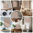 thumbnail image 6 of Ships Next Day Canvas Wall Art 8"x8", Warm Beige Wood Framed Canvas Print Painting, Solid Color Farmhouse Beige Ready to Hang Small Picture Wall Decor for Home Bathroom Nursery Kitchen, 6 of 9