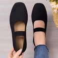 thumbnail image 5 of ibiyuan Wide Toe Box Sneakers Women Adjustable Upper Women's Walking Shoes Mesh Knitted Woven on Womens Sneakers Soft Hands-Free Platform Mary Janes Barefoot Shoe, 5 of 8