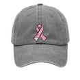 thumbnail image 2 of Washed Cotton Printed Hat To Make Old Retro Baseball Cap Soft Top Love Hat Baseball Caps hats for men Gray, 2 of 3