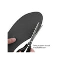 thumbnail image 4 of INSPIRE CHIC Unisex Massaging Memory Damping Foot Support Cut Insoles 1 pair-W6-8.5/M5-8 Black, 4 of 5