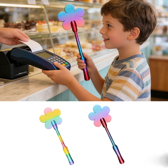Heart-Shaped Card Payment Wand Tap-to-Pay Stick • Contactless Credit & Debit Card Holder • Portable Flower• Secure Wallet-Free Checkout Magic Gift Tool