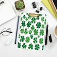 thumbnail image 7 of 12.5" x 9" Acrylic Clipboard with Silver Metal Clip Office and Classroom Essential Shamrock Pattern, 7 of 7
