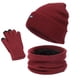 thumbnail image 2 of Conjunto de gorro, bufanda y guantes de invierno para mujer | Gorro de punto de 3 piezas, calentador de cuello y guantes para pantallas táctiles, 2 of 7