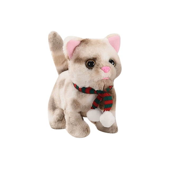 ERK 1Pcs Interactive Cat With Automatic Purring And Moving Features Realistic Lifelike Companion For Kids And Adults
