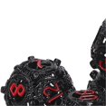 thumbnail image 3 of 7pcs Hollow Dice Set Copper Portable nced Rolling Engraved Metal Polyhedral Dice Set for Board Games Black Red, 3 of 4