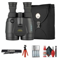 Canon 15x50 IS All-Weather Image Stabilized Binoculars – High-Power 15x Magnification, Wide Field of View, Weather-Resistant Design   Flexible Tripod   4x AA with Charger   Cleaning Kit (Bundle)