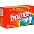 thumbnail image 2 of Bounce Dryer Sheets, 105 Sheets, Outdoor Fresh Scent Fabric Softener Sheets, Reduces Static, Softens and Fights Wrinkles, 2 of 7