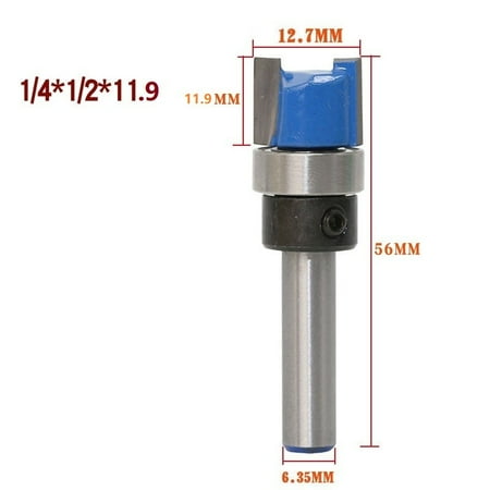 

1/4 (6.35mm) Shank Top Bearing Flush Trim Pattern Router Bit Milling Tool