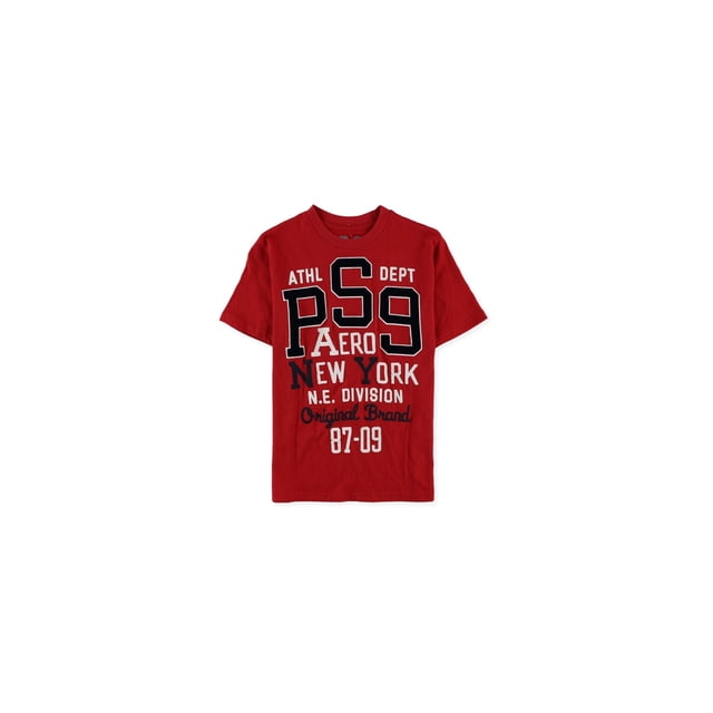 Camiseta gráfica Aeropostale Boys PS9 NY, roja, XL (14)