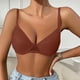 thumbnail image 2 of Mujeres de Color Sólido Cuatro Filas Ajustable Inalámbrico Sujetador Levantamiento Reunión Plegable Sagging para el Uso Diario, Ropa Interior de Nylon Cómoda, 2 of 6