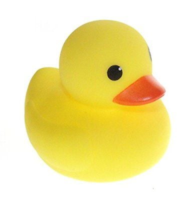 Mini Bathtime Rubber Duck Ducks Bath Toy Squeaky Water Play Kids Toddlers Yellow 