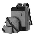 thumbnail image 5 of Three-piece Backpack Large-capacity USB Charging Business Casual Men's Oxford Cloth Computer Backpack, 5 of 5