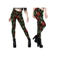 thumbnail image 3 of hirigin Women's Christmas Costume Leggings Striped/Bear/Tree Print Tights Yoga Skinny Pants, 3 of 4