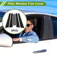 thumbnail image 2 of Moldura de Ventana del Pilar de la Puerta Unique Bargains para BMW Serie 7 2002-2008 Negro Frontal Trasero Izquierdo Derecho Sticker Antirrayones Cubierta Exterior de la Puerta 6 Pcs, 2 of 7