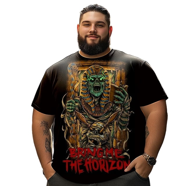 playera grande y alto para hombre big and tall men t shirt camisas playeras manga corta 8XL 3DTS10086