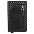 thumbnail image 1 of Cartera con bolsa para tarjetas antirrobo con bloqueo RFID negra de Fibra de carbono Sincero, 1 of 10