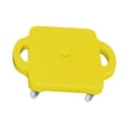 thumbnail image 2 of Tabla de patinete para niños con asas, tabla deportiva para sentarse, para educación física, desarrollo preescolar, actividades deportivas en el suelo amarillo, 2 of 8