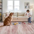 thumbnail image 4 of Washable Rugs for Living Roomx Area Rugs Non Slip Modern Abstract Rug Ultra Soft Low Pile Rugs for Bedroom Dining Nursery Playroom Pink, 4 of 6