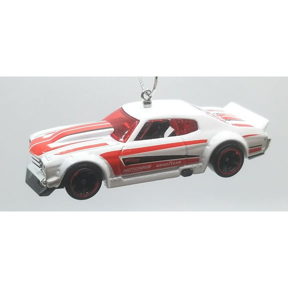 Christmas Ornament for 1970 Chevy Chevele SS White Red Black
