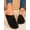 Black, variant on Women's Fashion Mule Shoes, Spring Thick-Sole Platform Clogs, Outdoor Closed-Toe Slip-On Sandals, Matte Leather Lightweight High-Quality Backless Sandals