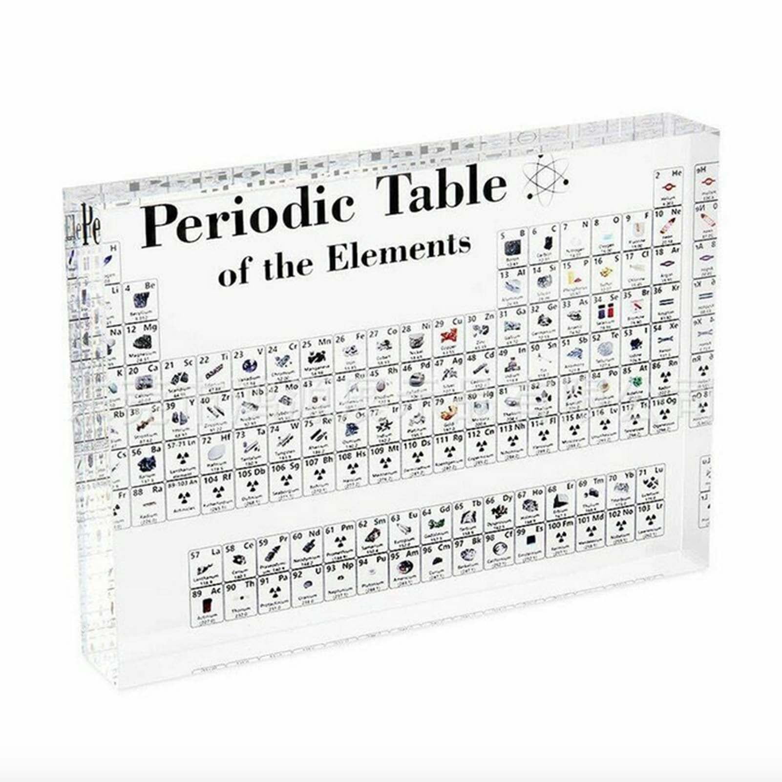 Acrylic Periodic Table Display With Elements Home Teaching Decor Gift Birthday 