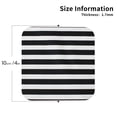 thumbnail image 2 of Leather Coasters with Heat-resistant for Drinks, Black And White Stripes Cup Coasters Cup Pad Mat for Tabletop Protection, Coffee Table, Office Desk and Housewarming Gift, 2 of 5