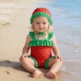 thumbnail image 2 of Gelikeya Baby Girl Swimsuit Toddler Swimsuit Boy Baby Bathing Suit Girl Casual Swimwear Children Clothes Watermelon Red, 6-12 Months, 2 of 5