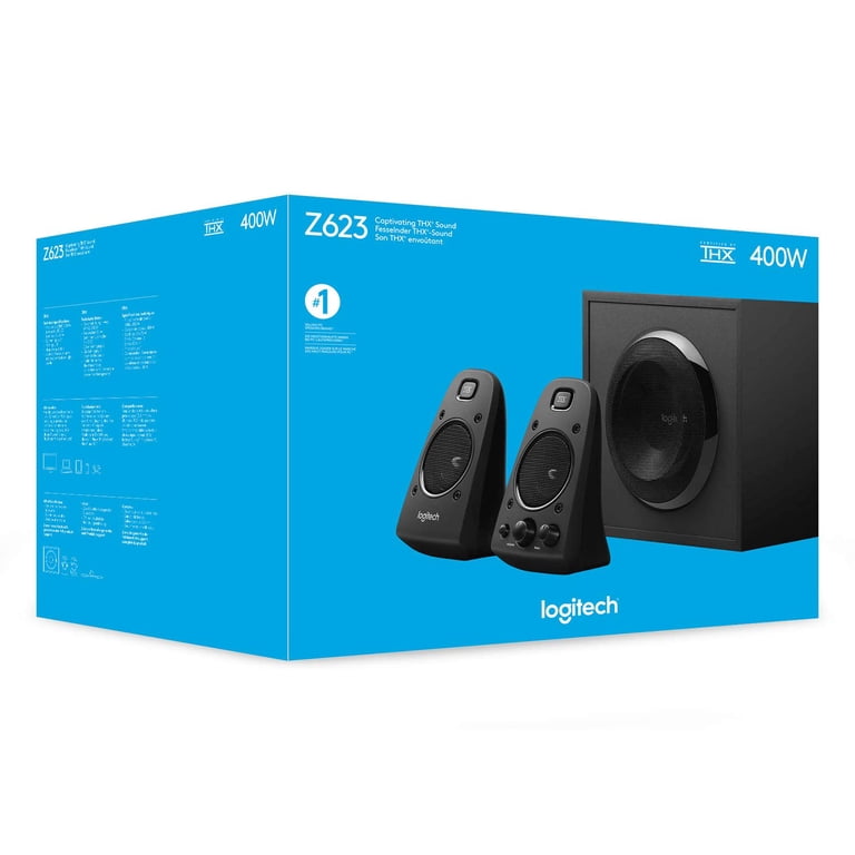 Logitech, Speakers, 2.1 Channel, 200W THX Certified Black