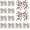 Style#2, variant on Dalrosia 12PCS Christmas Bows Decoration 6.3 Inch Large Christmas Wreath Bows Red Green Xmas Tree Bows Christmas Glitter Dot Bows Ribbons Ornaments for Garland Wedding Home Holiday Party