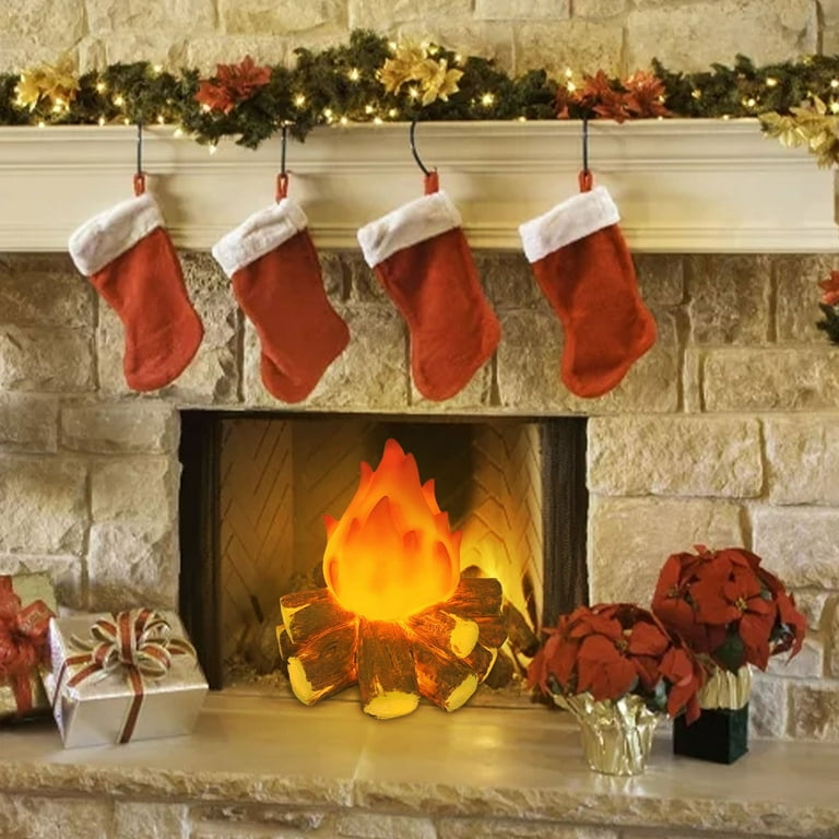 アガベ Night Fire ナイトファイヤー　子株　ジェレミー産 Hxlamzoo Fake Campfire Night Light, 3D LED Fake Fire Pit Firewood