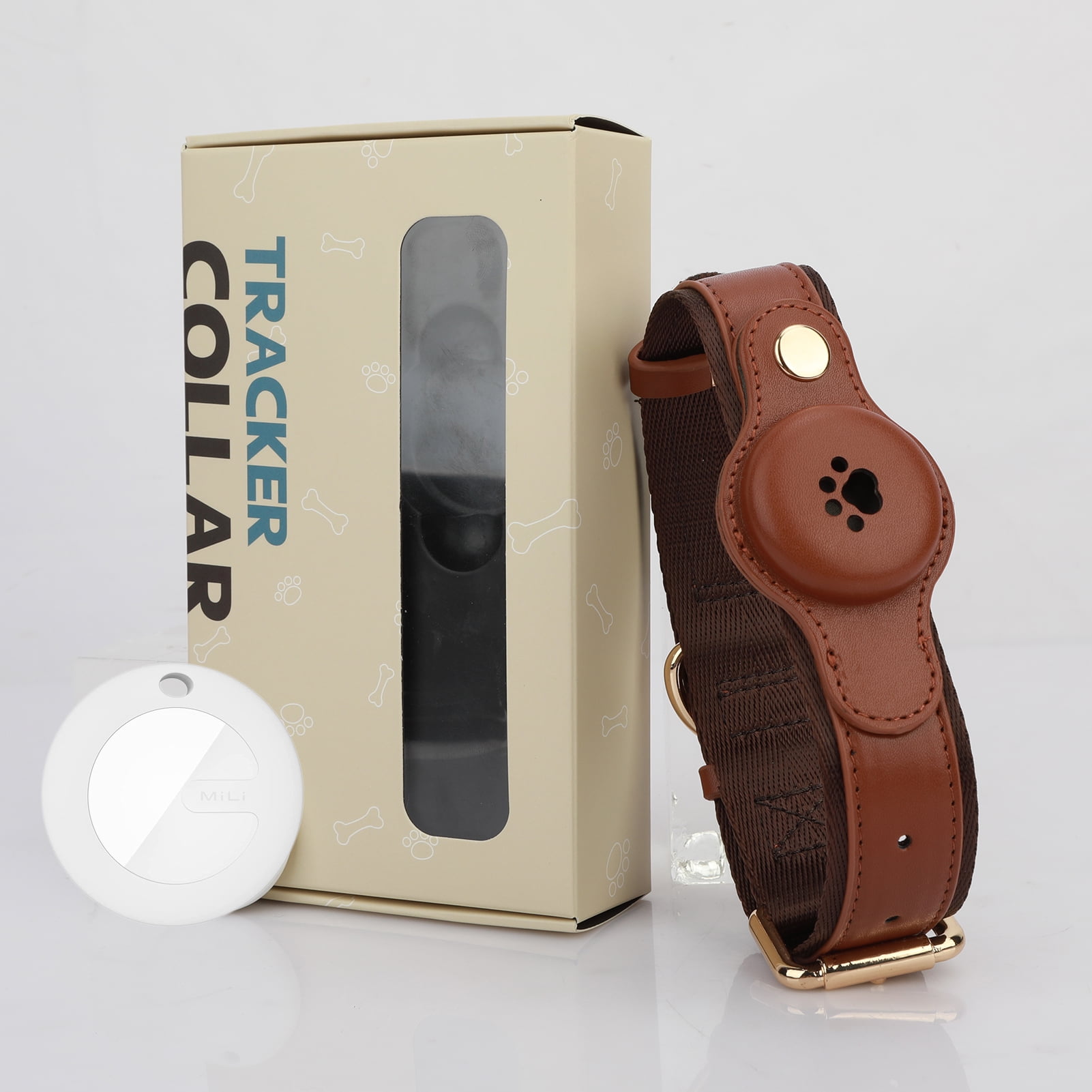 ZTGD Waterproof Dog GPS Tracker Collar for IOS Lightweight Long Battery Life Real-Time Anti-lost Pet Locator Fits Small Medium Large Dogs