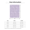thumbnail image 6 of ZNDUO Light Purple Stripes Pattern Pattern Thickening Blanket, Fluffy Soft Cozy Flannel Throw Blankets, 40"x30" Inches, 6 of 8