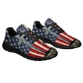 thumbnail image 6 of Memorial Day Veteran Kneeling ChriStCross American flag Shoes Sneakers Black Size 9, 6 of 7