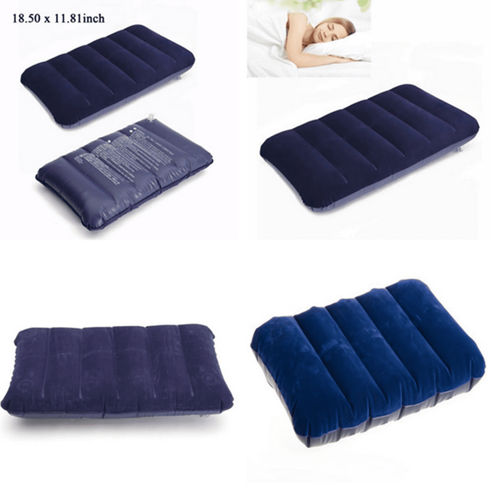 Oreiller De Camping Autogonflant Sponge - Confortable & Compacte - Camping