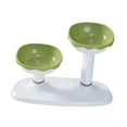 thumbnail image 3 of BELOVING Bol Surélevé pour Chat Hauteur et Angle Réglables Plat pour Chaton Chaton Vert, 3 of 9