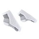 thumbnail image 1 of EeaseMX 2 pares de calcetines de compresión para fascitis plantar, calcetines deportivos elásticos de soporte para el tobillo, tallas X/XL (blanco y negro), 1 of 7
