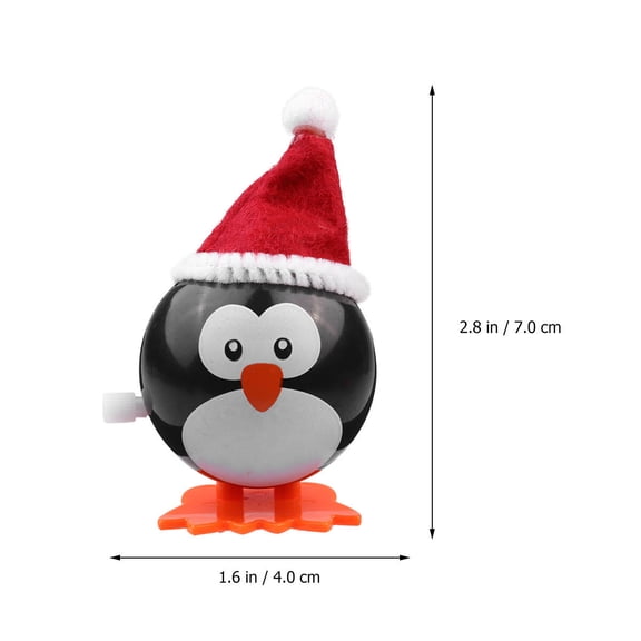Luxshiny 4Pcs Kids Hopping Wind Up Toys Penguin Toy ABS Plastic for Holiday Adventures