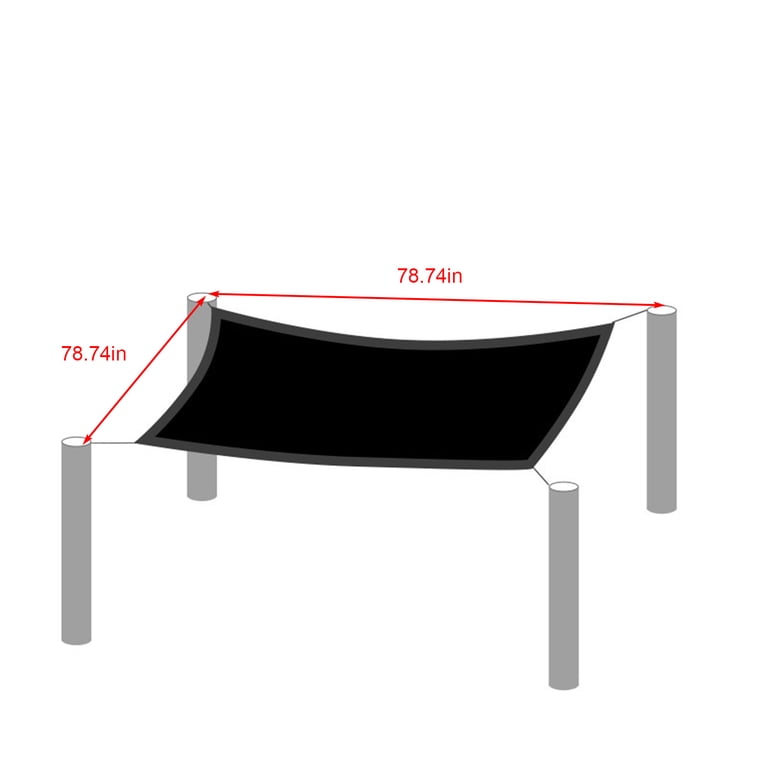 3-Foot Privacy Deck Screen - Black HDPE Fence For Patio, Balcony & Yard Shade