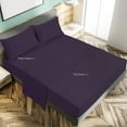 thumbnail image 3 of Unique Bargains 110gsm Brushed Polyester Microfiber Fabric Bed Sheets Bedding Set 4-Pieces,, 3 of 9