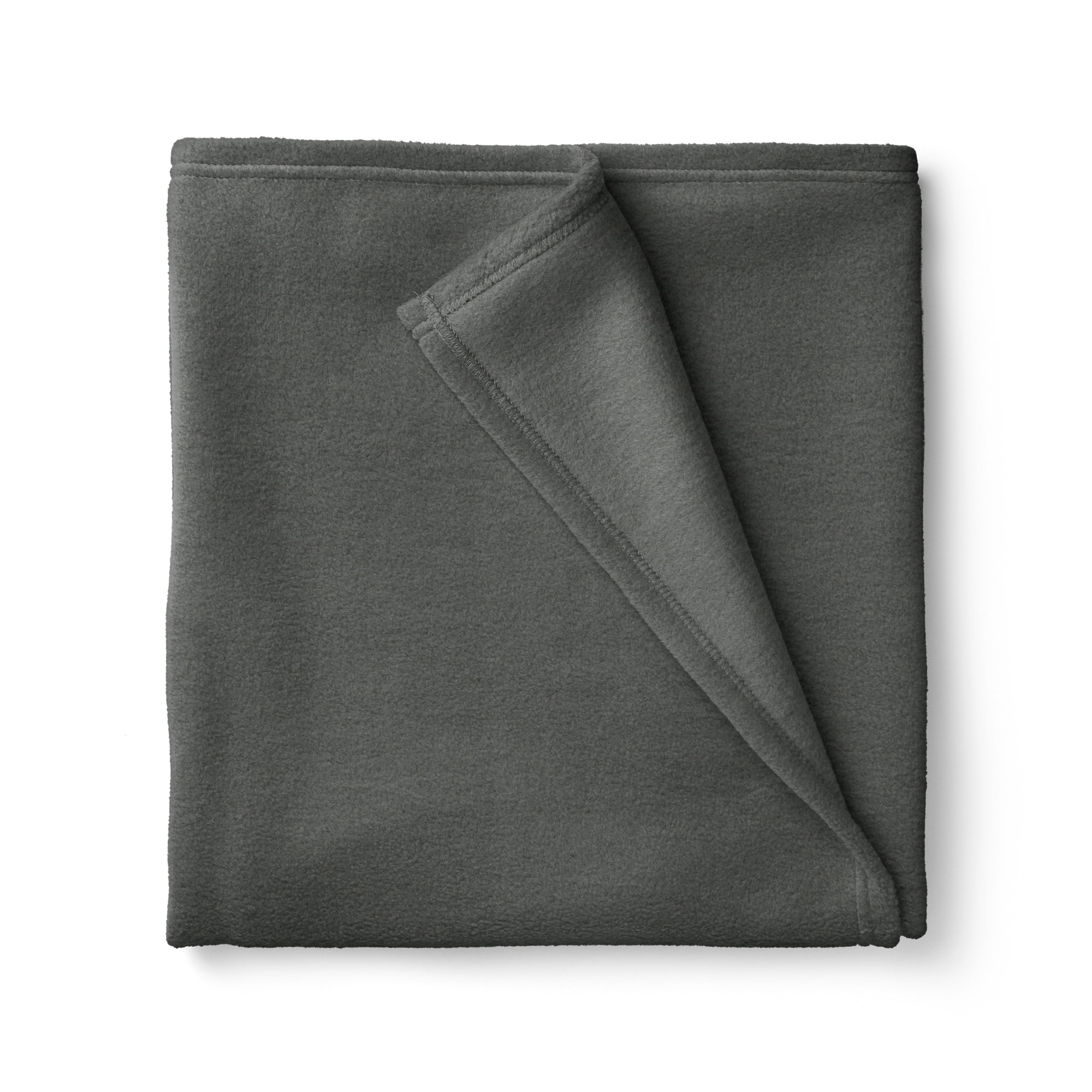 (2 pack) Mainstays 58" X 1.5 yard Lux Anti-pill Fleece Fabric Precut, Charcoal