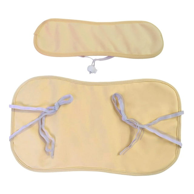 Juego de envoltura de paquete de aceite de ricino reutilizable sin desorden portátil ajustable con bolsa frontal conveniente franela suave lavable a Cordón Elástico Sunnimix Paquete de aceite de ricino