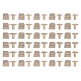 thumbnail image 2 of Trapezoid Rivet 8mm Zinc Alloy Decorative Rivets Set 30 Sets Screws Handbags Shoes Clothing, 2 of 7