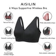 thumbnail image 2 of Sostén AISILIN inalámbrico talla grande soporte negro 38F, 2 of 4