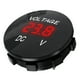 thumbnail image 5 of D3 Coche Motocicleta DC 12-24V Panel digital Voltímetro Medidor de voltaje (Rojo) Likrtyny Accesorios para autos y motos, 5 of 9