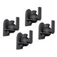 thumbnail image 1 of Universal Rotatable Speaker Wall Mount Stand Bracket 2 Pair Black, 1 of 7