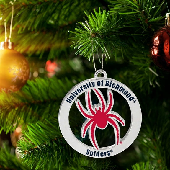 Fan Frenzy Gifts Richmond Spiders Officially Licensed Silver Ornament
