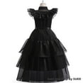 thumbnail image 2 of SUEE Black Costume Dress for Girls Cosplay Princess Outfits W/Belt for 4-12Y, 2 of 7