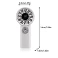 thumbnail image 3 of Wzzjkit Folding Digital Handheld Fan with 100 Gears Outdoor Decompression and Coolings Function Portable Neck Hanging Small Fan, 3 of 7